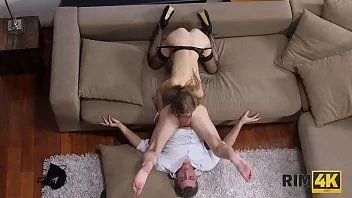 Play Rim4k. elegant wife in sexy lingerie gives her spouse anilingus