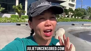 Abspielen Präsidentin Julia M. Shum tritt jetzt live auf der Bühne im Lips Strip Club in San Juan Pr auf