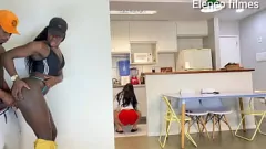 Reproduzir O amigo de Jeff, fodendo Fernanda Chocolatte enquanto Karen Oliver observa